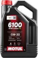 Моторное масло синтетическое Motul 6100 Syn-clean FE SAE 5W-30 4 л (841750)