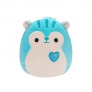 М'яка іграшка SQUISHMALLOWS Білка Сантьяго 13 см білий із блакитним SQVA00788