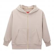 Худи унисекс LOGOS на молнии из тринитки петли р.110 бежевый 14-01-00-0013