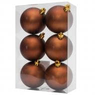 Набір ялинкових куль Девілон 251529 d60 мм 6 шт./уп. Набір ялинкових куль Девілон 251529 d60 мм 6 шт./уп.