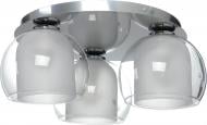 Люстра стельова TK Lighting Cubus 2774 3x60 Вт E27 хром/прозорий