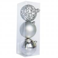 Набор елочных шаров Девилон 251642 d80 мм 3 шт./уп.