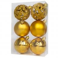 Набор елочных шаров Девилон 251710 d60 мм 6 шт./уп. Набор елочных шаров Девилон 251710 d60 мм 6 шт./уп.