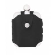 Фляга Cabinet з нержавіючої сталі 150 мл в чорному футлярі O51673