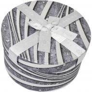 Коробка подарочная серая с бантом 17х17х95 см