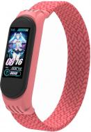 Ремешок Armorstandart Braided Solo Loop для Xiaomi Mi Band 4/5/6 Pink size S (ARM59181)