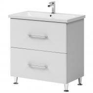 Тумба на ножках Aquarius Milano белый с умывальником Exclusive 100