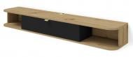 Тумба под ТВ BIM Furniture Icarus 1д 1560x200x290 мм дуб артизан/черный матовый (ICARUS_TV_STAND_156_ARTISAN_OA)