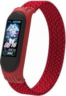 Ремешок Armorstandart Braided Solo Loop для Xiaomi Mi Band 4/5/6 Red size S (ARM59182)