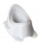 Горшок Tega baby Утенок с противоскользящей резиной, Светло-серый