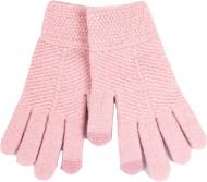 Варежки YO! RED-0085G-005C р.18 розовый