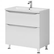 Тумба на ножках Aquarius Савойя белый с умывальником Exclusive 80
