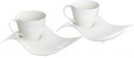 Набор чашек с блюдцами Fiora Wave 300 мл 2 шт.
