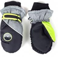 Рукавички YO! лижні дитячі р.14 сіро-салатовий