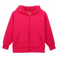 Худи для девочки LOGOS детский на молнии из тринитки петли р.158 фуксия 14-01-00-0016