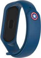 Сменный ремешок Armorstandart Superhero Edition для Xiaomi Mi Band 4/3 Captain America Blue (ARM55061)