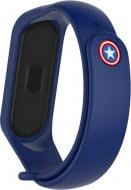 Сменный ремешок Armorstandart Superhero Edition для Xiaomi Mi Band 6/5 Captain America Blue (ARM57108)