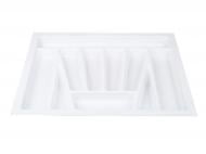 Лоток для столовых приборов Verso 630x430x40 мм фасад 700 мм пластиковый белый