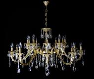 Люстра подвесная Crystal Life 30x40 Вт E14 золото LM901/10+10+10-K44GO