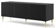 Тумба під ТВ BIM Furniture Ravenna 3д 1500x560x420 мм чорний матовий/золотий(RAVENNA_B_FOILED_MDF_TV_STAND_)