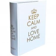 Скринька-книга Keep calm Love Home, білий CooverBox