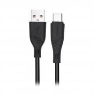 Кабель Maxxter USB 2.0 A-тато/C-тато, 1 м, 2.4А 1 м чорний (UB-C-USB-02-1m)