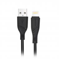 Кабель Maxxter USB 2.0 А-тато/Lightning 2 м чорний (UB-L-USB-02-2m)