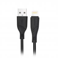 Кабель Maxxter USB 2.0 А-папа/Lightning, 1 м, 2.4А 1 м черный (UB-L-USB-02-1m)