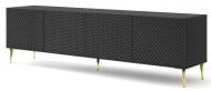 Тумба под ТВ BIM Furniture Ravenna 4д 2000x560x420 мм черный/золотой(RAVENNA_C_DIAMOND_MDF_HG_TV_ST)