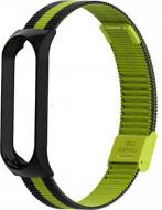 Сменный ремешок Armorstandart Ribby Milanese Band для Xiaomi Mi Band 3 Black/Green (ARM54499)