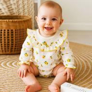 Боді для дівчинки Blanka Квіти р.56-62 жовтий 110817