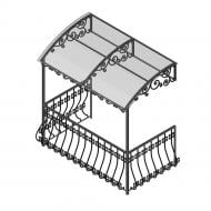 Навіс кований Артдеко КН-18 2610х2650х1500 мм (комплект елементів)