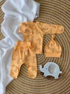 Комплект для новорожденных Blanka Жираф желтый р.56-62 110825