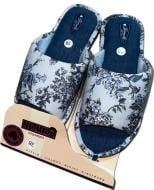 Капці домашні Gemelli Квіти р.40 блакитний
