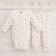 Комплект Blanka Цветы бежевый р.62-68 110831