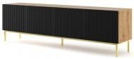 Тумба под ТВ BIM Furniture Ravenna 4д 2000x580x420 мм дуб артизан/золотой/черный матовый (RAVENNA_B_FOILED_MDF_TV_STAND_)