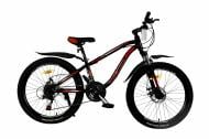 Велосипед Cross 24" 12"(30 см) Rider 24CJS-004657 черно-красный