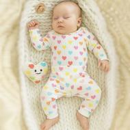 Комплект Blanka Сердечко бежевый р.68-74 110833