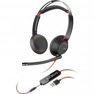 Гарнітура Poly BlackWire 5220 black/red (80R97AA)