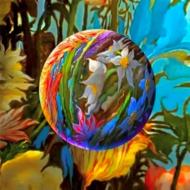 Набор для творчества со стразами на подрамнике Фантазия 30x30 см 189261 Діамантові ручки