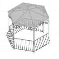 Навес кованый Артдеко КН-50 2800х3000х2560 мм