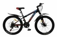 Велосипед Cross 24" 12"(30 см) Fast 24CJS-004672 черно-красно-синий