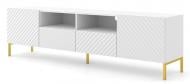 Тумба під ТВ BIM Furniture Surf 2д2ш 2000x560x420 мм золотий/білий матовий (SURF_TV_STAND_200_2D2S_WHITE_M)