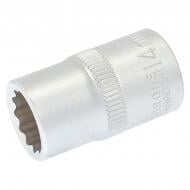 Головка 12-гранна MasterTool 1/2" 14 мм L 40 мм CRV 1 шт. 78-0614