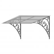 Навес кованый Артдеко КН-16 1300х840х1135 мм (комплект элементов)