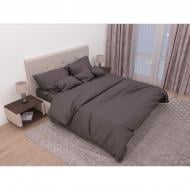 Комплект постільної білизни Casual maroon евро коричневий SoundSleep