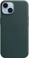Чехол Apple Leather Case with MagSafe для iPhone 14 forest green (MPP53ZE/A)