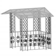 Навес кованый Артдеко КН-44 2845х2600х2400 мм