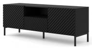 Тумба под ТВ BIM Furniture Surf 2д1ш 1500x560x420 мм черный матовый/черный(SURF_TV_STAND_150_2D1S_BLACK_M)
