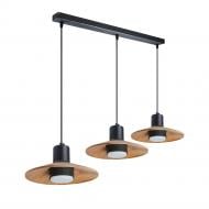 Світильник підвісний LIGHT SET KALUSH 3xGX53 чорний/дерево
